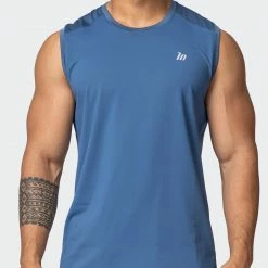 Muscle Nation Ventilation Tank - Denim Blue In The Limelight