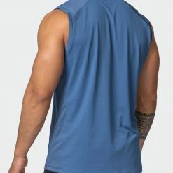 Muscle Nation Ventilation Tank - Denim Blue In The Limelight