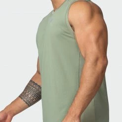 Muscle Nation Ventilation Tank - Sage Green
