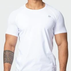 Muscle Nation Ventilation Tee - White In The Limelight