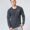 Muscle Nation Vintage Long Sleeve - Cosmic Washed Black