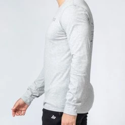 Muscle Nation Winter Vintage Long Sleeve - Cosmic Washed Light Grey