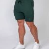 Muscle Nation Mens Vintage Shorts - Emerald Green