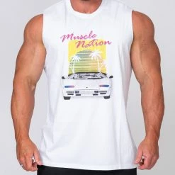 Muscle Nation Mens Vintage Tank - Lambo