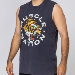 Muscle Nation Vintage Tank - Tiger
