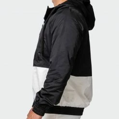 Muscle Nation Mens Weightless Windbreaker - Black / Dew