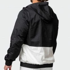 Muscle Nation Mens Weightless Windbreaker - Black / Dew