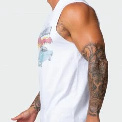 Muscle Nation World Champion Tank - White