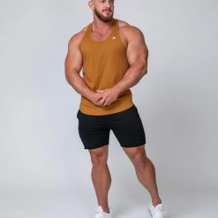 New ✔️ Muscle Nation Y Back Singlet - Latte Mens 🤩 17 Muscle Nation Y Back Singlet - Latte Mens