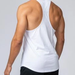 Discount ⭐ Muscle Nation Y Back Singlet - White ✔️ 13 Muscle Nation Y Back Singlet - White