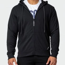 Muscle Nation Athletica Zip Up Hoodie - Black