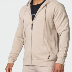 Hot Sale โ Muscle Nation Zip Up Hoodie - Bone ๐ 14 Muscle Nation Zip Up Hoodie - Bone