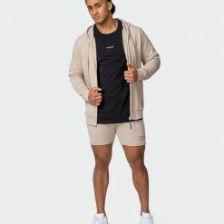 Hot Sale โ Muscle Nation Zip Up Hoodie - Bone ๐ 19 Muscle Nation Zip Up Hoodie - Bone