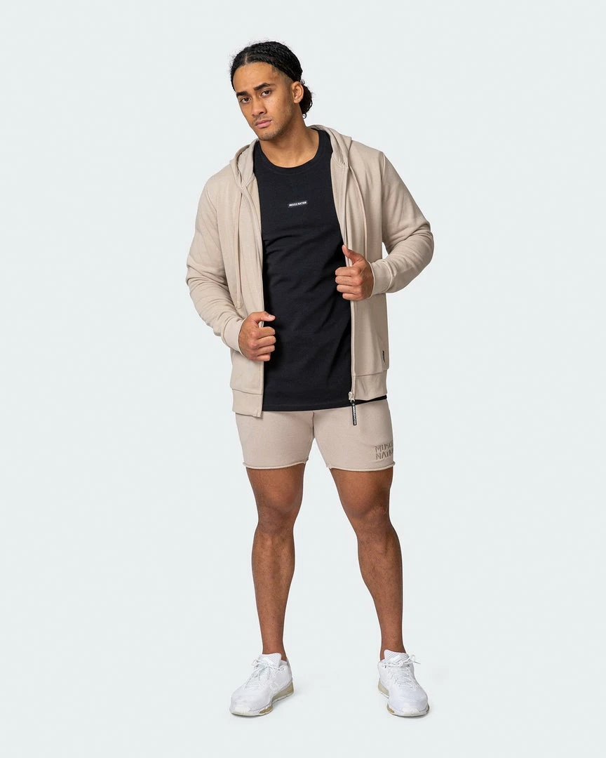 Hot Sale โ Muscle Nation Zip Up Hoodie - Bone ๐ 11 Muscle Nation Zip Up Hoodie - Bone