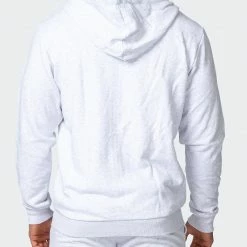 Cheap ๐ Muscle Nation Zip Up Hoodie - White Marl Athletica ๐ 15 Muscle Nation Zip Up Hoodie - White Marl Athletica