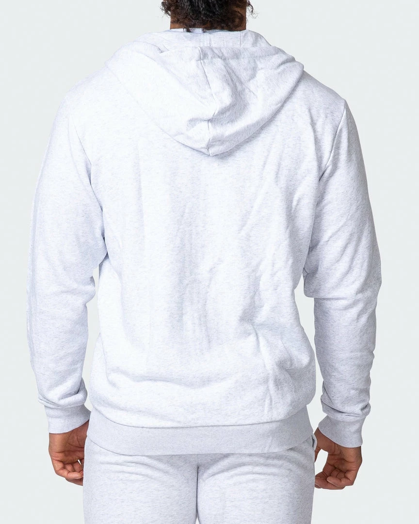 Cheap ๐ Muscle Nation Zip Up Hoodie - White Marl Athletica ๐ 7 Muscle Nation Zip Up Hoodie - White Marl Athletica
