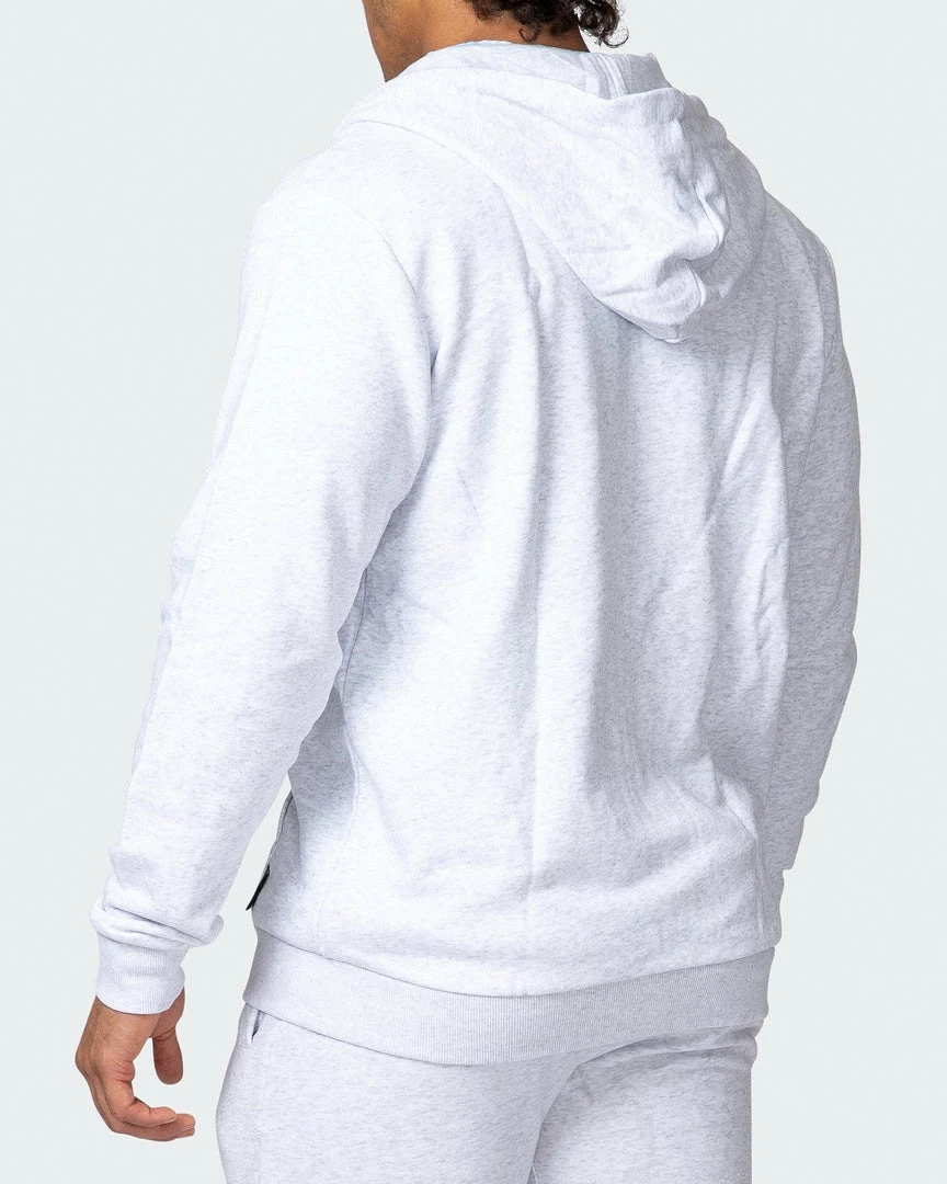 Cheap ๐ Muscle Nation Zip Up Hoodie - White Marl Athletica ๐ 8 Muscle Nation Zip Up Hoodie - White Marl Athletica