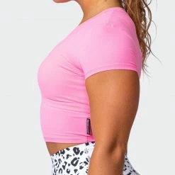 Muscle Nation MN Everyday Cropped Tee - Shocking Pink