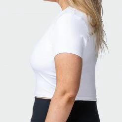 Muscle Nation 30% EOFY SALE MN Everyday Cropped Tee - White