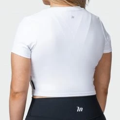 Muscle Nation 30% EOFY SALE MN Everyday Cropped Tee - White