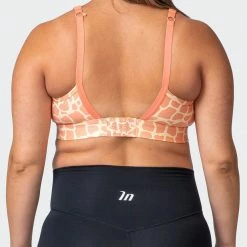 Muscle Nation 30% EOFY SALE MN Everyday Maternity Bra - Paradise Giraffe Print