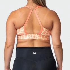 Muscle Nation 30% EOFY SALE MN Everyday Maternity Bra - Paradise Giraffe Print