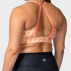 Muscle Nation 30% EOFY SALE MN Everyday Maternity Bra - Paradise Giraffe Print