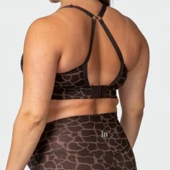 Muscle Nation MN Everyday Maternity Bra - Tonal Giraffe Print