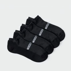Muscle Nation MN Unisex Ankle Socks 2 Pack - Black