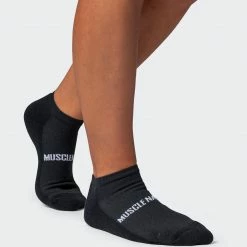 Muscle Nation MN Unisex Ankle Socks 2 Pack - Black