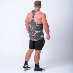 Muscle Nation Mens MN Y Back Singlet - Camo