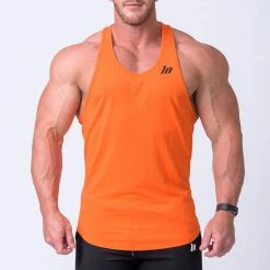Muscle Nation MN Y Back Singlet - Orange Mens