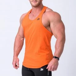 Muscle Nation MN Y Back Singlet - Orange Mens