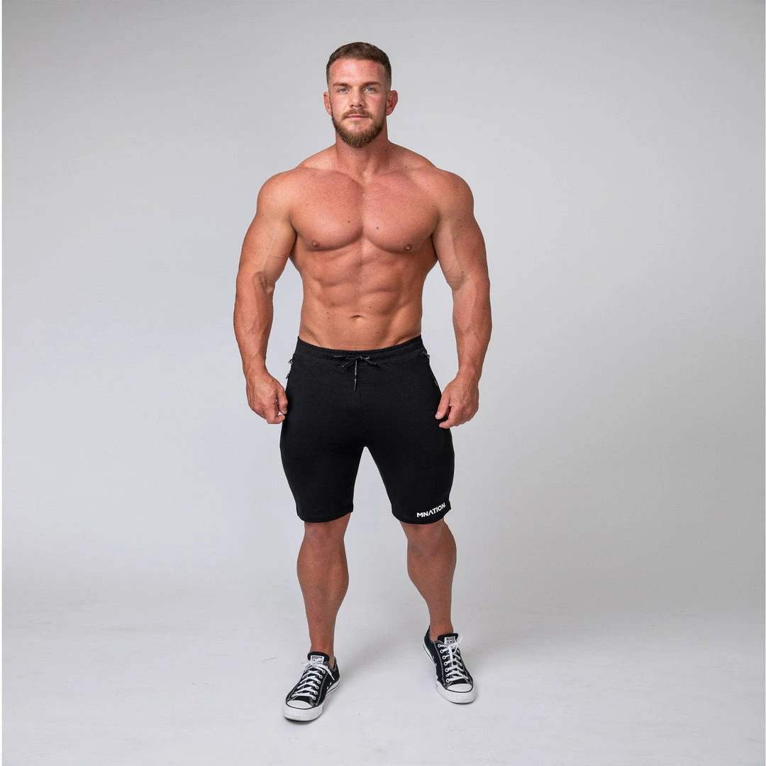 Deals ๐ฅ Muscle Nation MNation Tapered Fit Shorts - Black 30% EOFY SALE ๐คฉ 6 Muscle Nation MNation Tapered Fit Shorts - Black 30% EOFY SALE