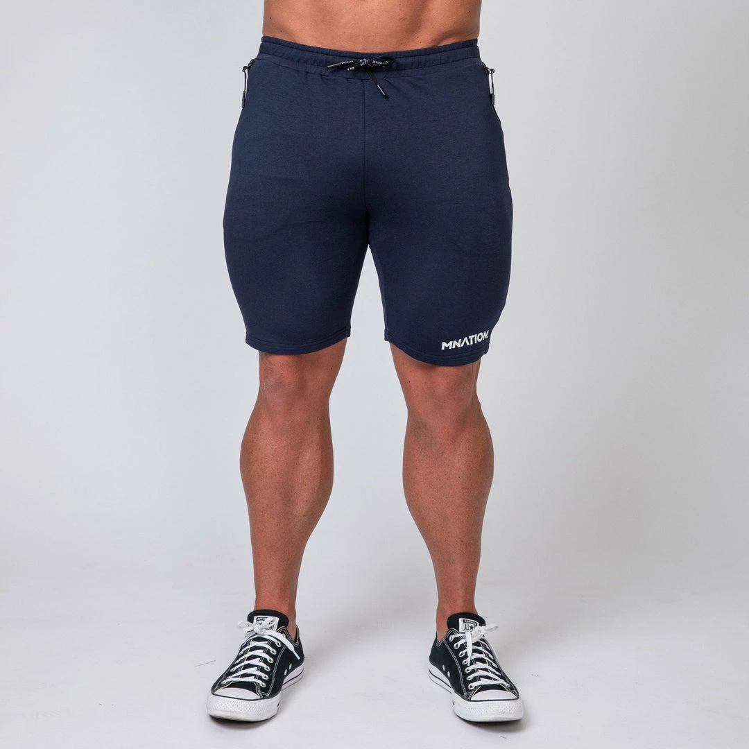 Hot Sale โญ Muscle Nation 30% EOFY SALE MNation Tapered Fit Shorts - Navy ๐ 5 Muscle Nation 30% EOFY SALE MNation Tapered Fit Shorts - Navy