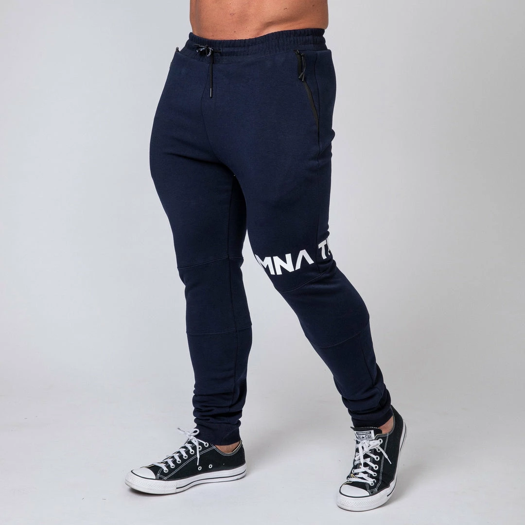 Cheapest 🤩 Muscle Nation MNation Tapered Joggers - Navy 🥰 3 Muscle Nation MNation Tapered Joggers - Navy