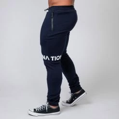 Cheapest 🤩 Muscle Nation MNation Tapered Joggers - Navy 🥰 11 Muscle Nation MNation Tapered Joggers - Navy