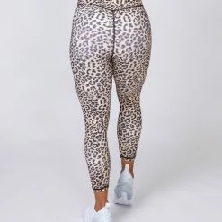 Muscle Nation Motion 7/8 Leggings - Yellow Leopard Non Scrunch