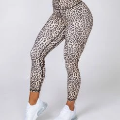 Muscle Nation Motion 7/8 Leggings - Yellow Leopard Non Scrunch