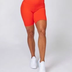 Muscle Nation Non Scrunch Motion Bike Shorts - Infrared