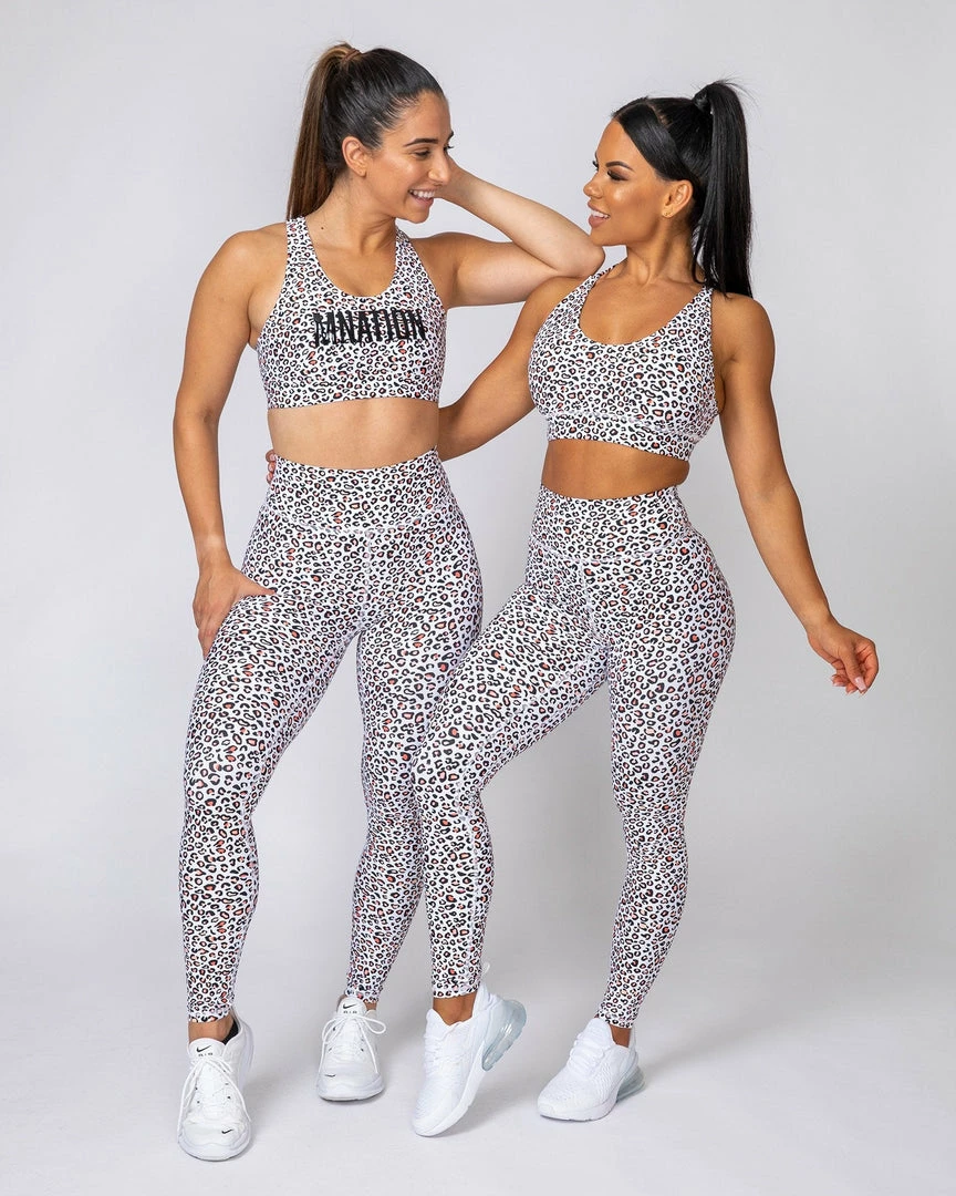 Promo ๐ Muscle Nation Motion Full Length Leggings - Micro Leopard Non Scrunch ๐งจ 6 Muscle Nation Motion Full Length Leggings - Micro Leopard Non Scrunch