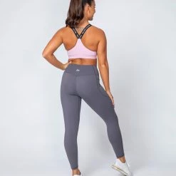 Muscle Nation Motion Pocket Ankle Length - Sleet Grey Non Scrunch