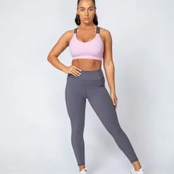 Muscle Nation Motion Pocket Ankle Length - Sleet Grey Non Scrunch