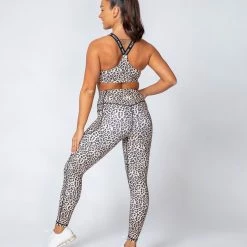 Muscle Nation Motion Pocket Ankle Length - Yellow Leopard Non Scrunch