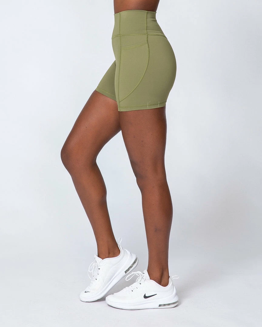 Wholesale ๐ Muscle Nation Non Scrunch Motion Pocket Bike Shorts - Olive โค๏ธ 3 Muscle Nation Non Scrunch Motion Pocket Bike Shorts - Olive