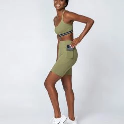 Cheap ๐ Muscle Nation Non Scrunch Motion Pocket Referee Shorts - Olive ๐งจ 17 Muscle Nation Non Scrunch Motion Pocket Referee Shorts - Olive