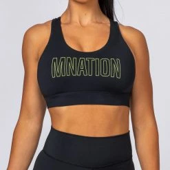Budget ๐งจ Muscle Nation ๐ฉ Womens Motion Sculpt Bra - Black ๐คฉ 12 Muscle Nation Womens Motion Sculpt Bra - Black