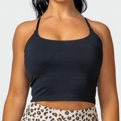 Muscle Nation Best Sellers Summertime Cropped Tank - Black