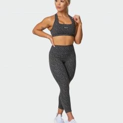 Deals 🛒 Muscle Nation Welcome To The Club Signature Scrunch 7/8 Leggings - Monochrome Mini Cheetah Print ⌛ 14 Muscle Nation Welcome To The Club Signature Scrunch 7/8 Leggings - Monochrome Mini Cheetah Print