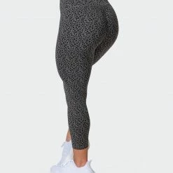 Deals 🛒 Muscle Nation Welcome To The Club Signature Scrunch 7/8 Leggings - Monochrome Mini Cheetah Print ⌛ 13 Muscle Nation Welcome To The Club Signature Scrunch 7/8 Leggings - Monochrome Mini Cheetah Print